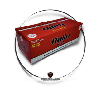 ก้นกรองเปล่าร้อน ROLLO  แดง 1 กล่อง 250 มวน